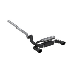 MBRP BLK Series Ford Focus 3" Cat Back Dual Sport Compact Exhaust