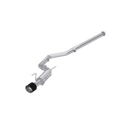 T304 Stainless Steel 3" Cat-Back Single Rear Exit with CF Tip