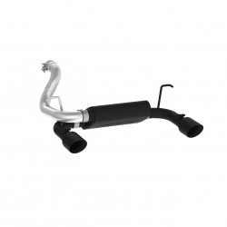 2 1/2" Axle Back, Dual Rear Exit, Black Coated